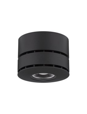 Nova Luce Lot - opbouwspot - Ø 10 x 7 cm - 15W LED incl. - zwart