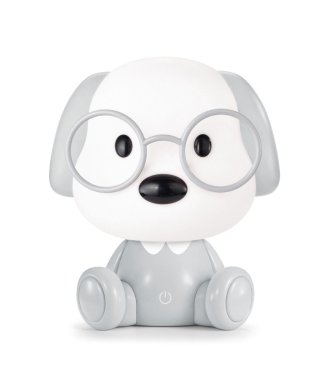 Zuma Line Animals hondje - tafellamp - 18 x 20 cm - 3W dimbare led incl. - grijs