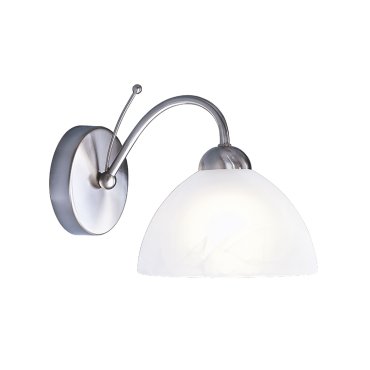 Searchlight Milanese - wandverlichting - 17 x 18 cm - satijn zilver