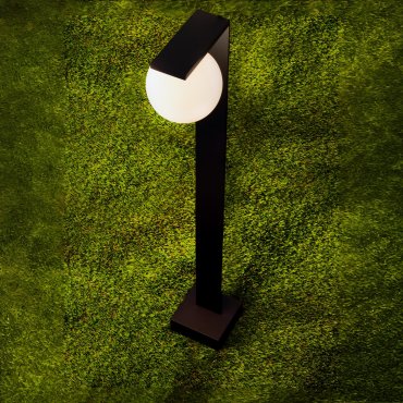 Nova Luce Oracle - tuinpaal - 12 x 90 x 21 cm - 8W LED incl. - IP65 - zandzwart