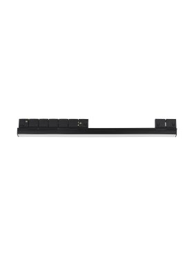 Nova Luce Breda - rail armatuur - 5,5 x 2,2 x 50 cm - 10W LED incl. - warm witte lichtkleur - zwart