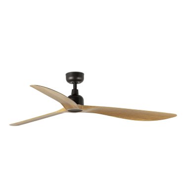 Faro Outwood L - plafondventilator - Ø 150 cm - IP44 - donkerbruin en eiken