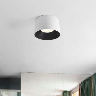 Nova Luce Atil - plafondlamp - Ø 50 x 30 cm - 35W LED incl. - zandwit en zwart