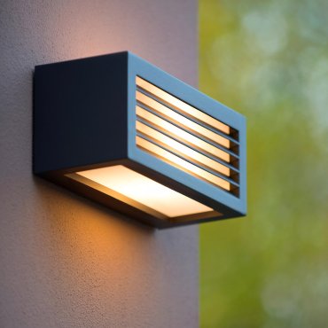 Lucide Dimo - buiten wandverlichting - 25 x 11 x 11 cm - IP54 - zwart