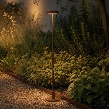VK Lighting Jade - tuinpaal - Ø 7 x 53,4 cm - 1W LED incl. - IP65 - roestbruin