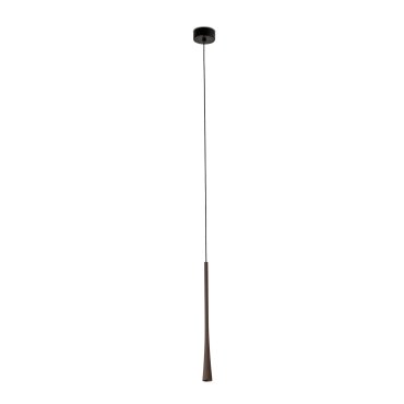 Faro Diana 400 - hanglamp - Ø 3,2 x 40 cm - 6W LED incl. - donkerbruin