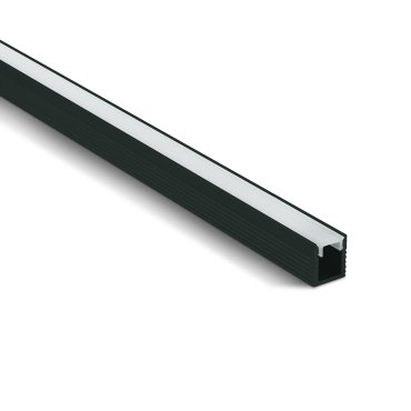 ONE Light - LED profiel - 0,8 x 0,9 cm - 200 cm lengte - zwart