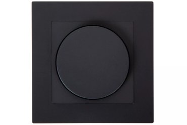 Lucide Inbouw dimmer - Fase aan en afsnijding - 7,6 x 7,6 x 5,1 cm - zwart