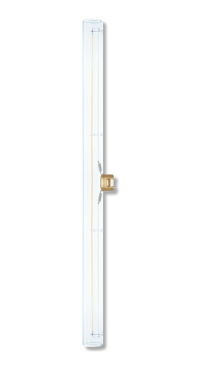 Segula LED lamp - Design Line - Ø 3 x 50 cm - S14d - 8W dimbaar - 1900K - transparant