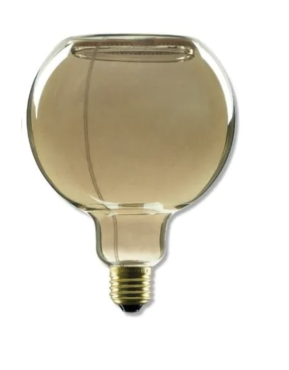 Segula LED lamp - Floating Line - Ø 12,5 x 16,5 cm - E27 - 6W dimbaar - 1900K - gerookt