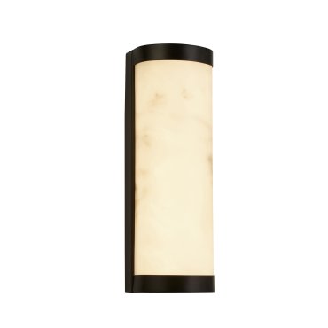 Searchlight Nile - wandverlichting - 8 x 25 cm - 8W dimbare LED incl. - mat zwart