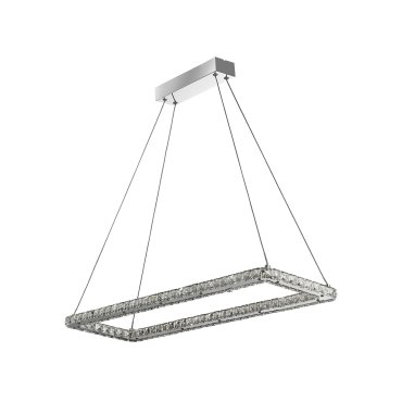 Searchlight Clover - hanglamp - 80 x 26 x 120 cm - 30W LED incl. - chroom