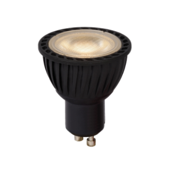 Lucide LED-spot - dag en nachtsensor - Ø 5 x 5,5 cm - GU10 - 5W - 2700K - zwart