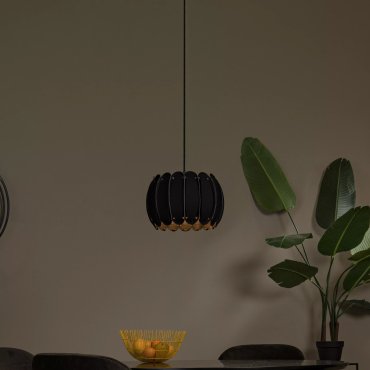 Lucide Spencer - hanglamp - Ø 30 x 149,5 cm - zwart