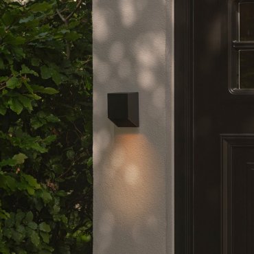 Nordlux Nico Square - buiten wandverlichting - 8 x 12 x 9,5 cm - IP54 - zwart