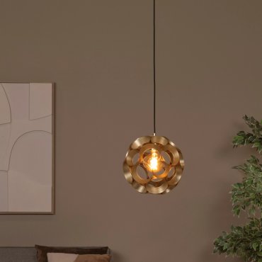 Lucide Hannelore - hanglamp - Ø 30 x 163 cm - goud