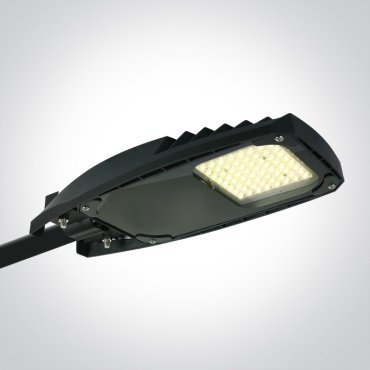 ONE Light Street Lighting - straatlantaarn - 40 x 19 x 7,4 cm - 50W LED incl. - IP66 - zwart - warm witte lichtkleur