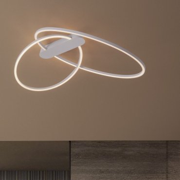 Nova Luce Kiklos - plafondlamp - Ø 72 x 30 cm - 42W dimbare LED incl. - zandwit