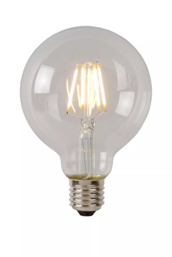 Lucide LED class B filament lamp - Ø 8 x 12,2 cm - E27 - 7W dimbaar - 2700K - transparant