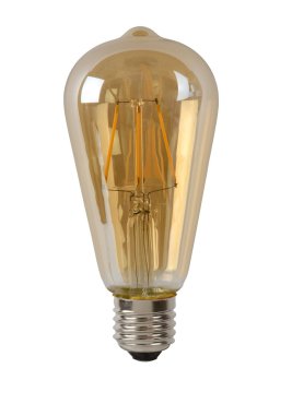 Lucide LED filament lamp - Ø 6,4 x 14,6 cm - E27 - 5W dimbaar - 2700K - amber