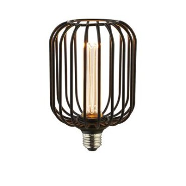 Searchlight Deco LED - Ø 10 x 16,9 cm - E27 - 3,5W dimbaar - 1800K - zwart