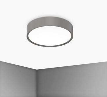 Century Italia Blanca Luxe - plafondlamp - Ø 30 x 7 cm - 17W LED incl. - grijs