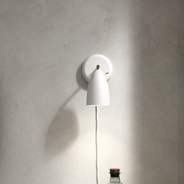 Design for the People Nexus 2 - wandverlichting met schakelaar - 19 x 10 x 22 cm - wit en grijs