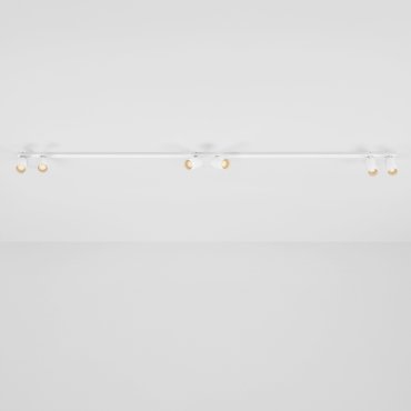 Nova Luce Oso - opbouwspot - 200 x 3,5 x 10,5 cm - wit