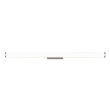 Searchlight Veritas - wand/plafondlamp - 90 x 5 cm - 18W LED incl. - IP44 - chroom en opaal