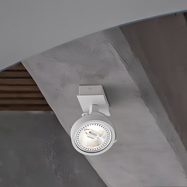 Nova Luce Thomas - opbouwspot - 6 x 19 x 14,5 cm - wit