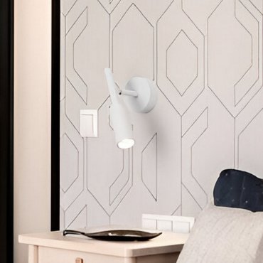 Nova Luce Joy - wandlamp - 8 x 14 x 20,5 cm - 7W LED incl. - zandwit