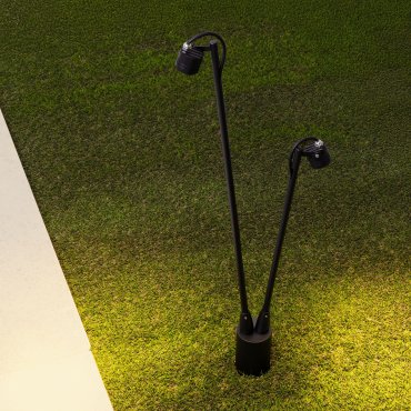 Nova Luce Sento - tuinpaal 2L - 26 x 70 cm - 6W LED incl. - IP65 - donker antraciet