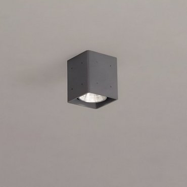 Nova Luce Ritz - buiten plafondverlichting - 10,2 x 12 x 10,2 cm - 10W LED incl. - IP65 - grijs