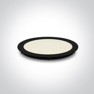 ONE Light Round Recessed Panels - inbouw plafondverlichting - Ø 295 mm, Ø 285 mm inbouwmaat - 30W LED incl. - zwart