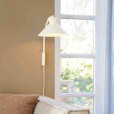 Nordlux Dial - wandlamp - Ø 25 x 40,2 cm -  wit
