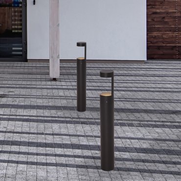 Nova Luce Tala - tuinpaal - 9 x 65 cm - 9W LED incl. - IP54 - donker antraciet
