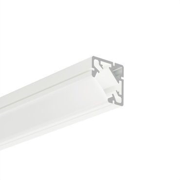 Klus 45-plus - hoek ledprofiel - 1,9 x 1,9 cm - wit