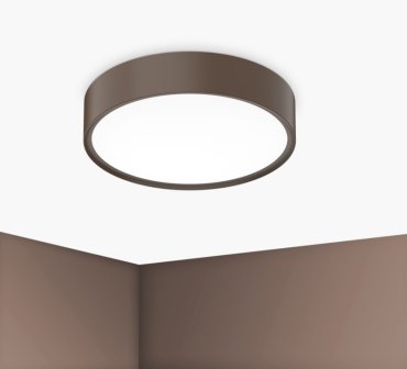 Century Italia Blanca Luxe - plafondlamp - Ø 40 x 7 cm - 24W LED incl. - koffie
