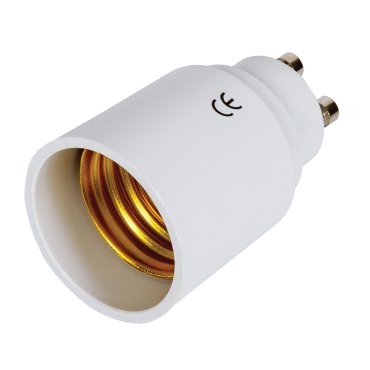 VK Lighting - verloopfitting GU10 naar E27 - Ø 3,2 x 5,7 cm - wit