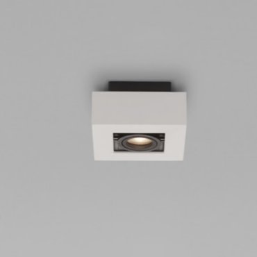 Nova Luce Robin - opbouwspot - 14,5 x 14,5 x 8,6 cm - wit en zwart