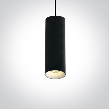 ONE Light Cylinder - hanglamp - Ø 7,5 x 224 cm - zwart