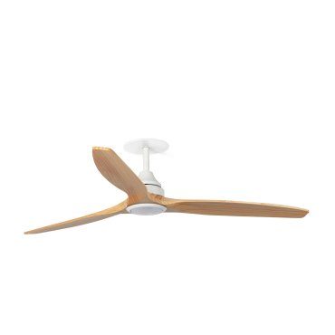 Faro Alo L - plafondventilator met licht en inbouwrozet - Ø 152 cm - mat wit en den