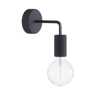 Creative Cables Eiva - buiten- en/of badkamerwandlamp met siliconen bevestiging - Ø 12,5 x 14 cm - IP65 - steenkool