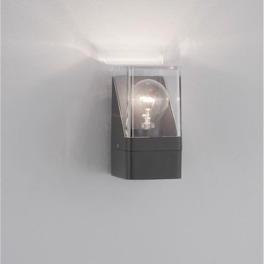 Nova Luce Selena - buiten wandverlichting - 8,5 x 16  x 9,8 cm - IP65 - donker antraciet