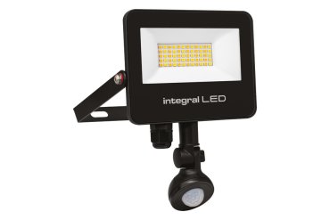 Integral LED Super Slim 2 - verstraler met bewegingssensor – 15,4 x 3,9 x 19,9 cm - via Tuya Smart - 20W LED incl. - instelbare lichtkleur - IP67 - zwart