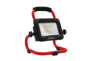 Century Italia Jolly - draagbare verstraler - 23 x 17,5 x 27 cm - 50W dimbare LED incl. - IP54 - zwart en rood