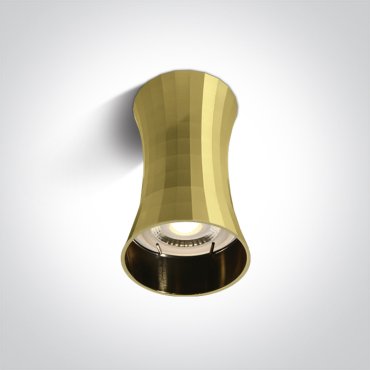 ONE Light Decorative Cylinders I Aluminium - opbouwspot - Ø 7 x 11,5 cm - geborsteld messing