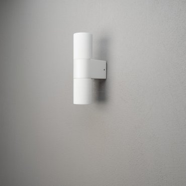 Konstsmide Temi Up/Down - buiten wandlamp - 6,5 x 11,5 x 23,5 cm - IP54 - wit