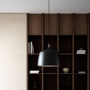Design for the People Norbi 30 - hanglamp - Ø 40 x 350,8 cm - zwart