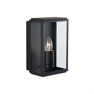 Searchlight Box - buiten wandverlichting - 16 x 16 x 25 cm - IP44 - zwart